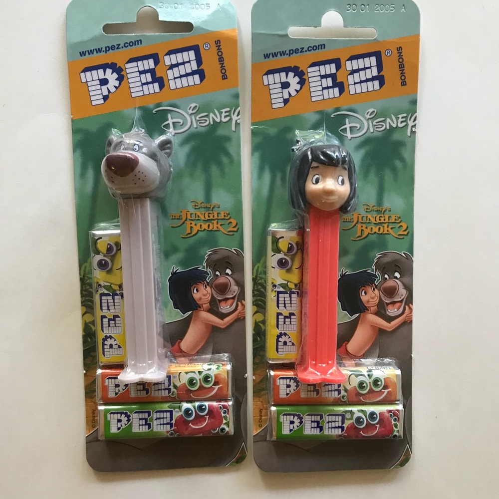 Jungle Book PEZ Dispensers Baloo and Mowgli